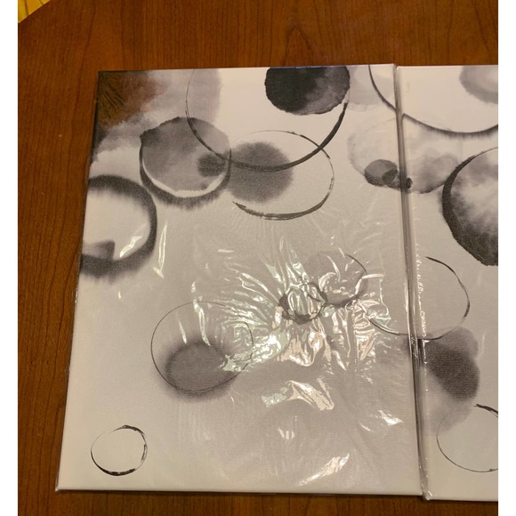 3 Piece Black and White Bubble Picture Print, modern classic - Picture 5 of 7